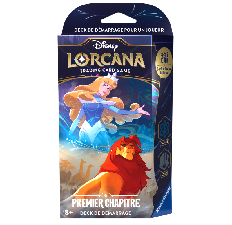 Disney : Lorcana TCG - Deck de démarrage Saphir & Acier - Français - Premier chapitre Disney : Lorcana TCG - Deck de démarrage Saphir & Acier - Français - Premier chapitre