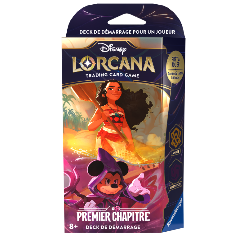 Disney : Lorcana TCG - Deck de démarrage Ambre & Améthyste - Français - Premier chapitre Disney : Lorcana TCG - Deck de démarrage Ambre & Améthyste - Français - Premier chapitre
