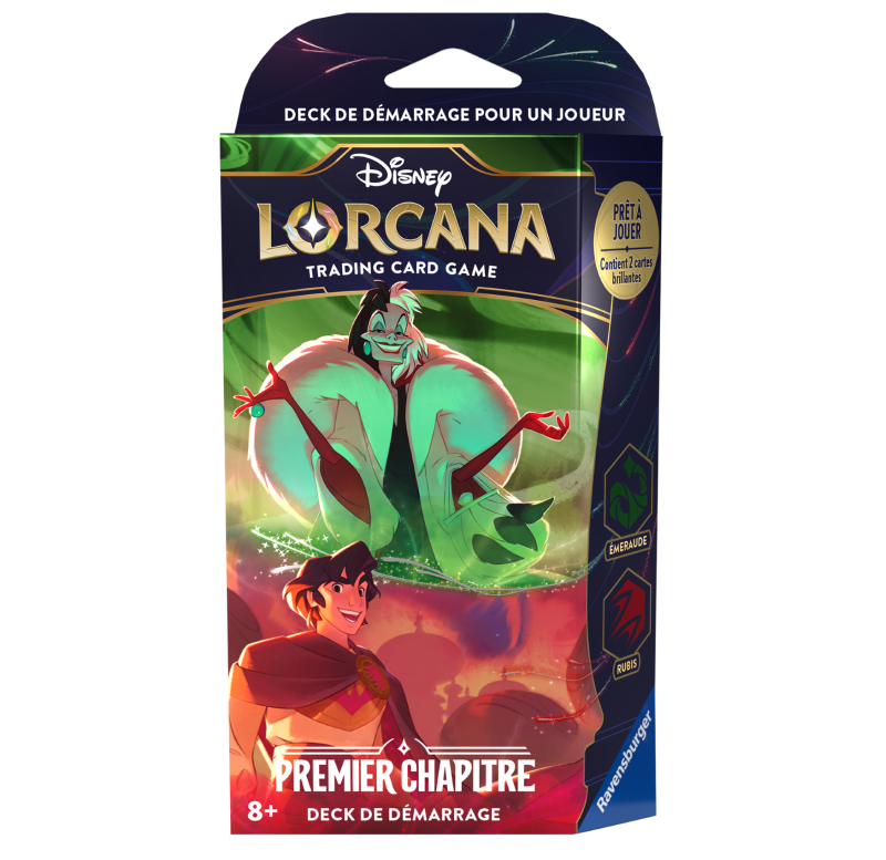 Disney : Lorcana TCG - Deck de démarrage Emeraude & Rubis - Français - Premier chapitre Disney : Lorcana TCG - Deck de démarrage Emeraude & Rubis - Français - Premier chapitre