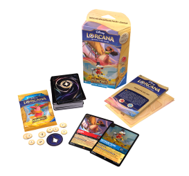 Disney : Lorcana TCG - Deck de démarrage Rubis & Saphir- Français - Les Terres d'Encres