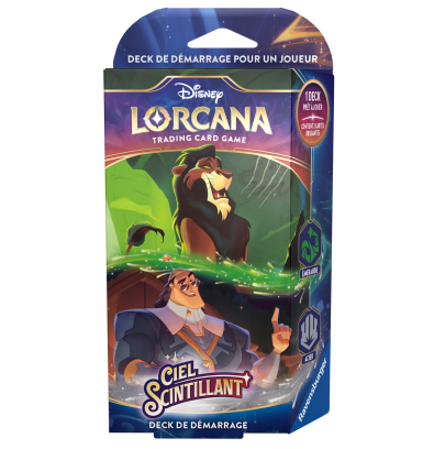 Disney : Lorcana TCG - Deck de démarrage Emeraude & Acier - Français - Ciels Scintillant