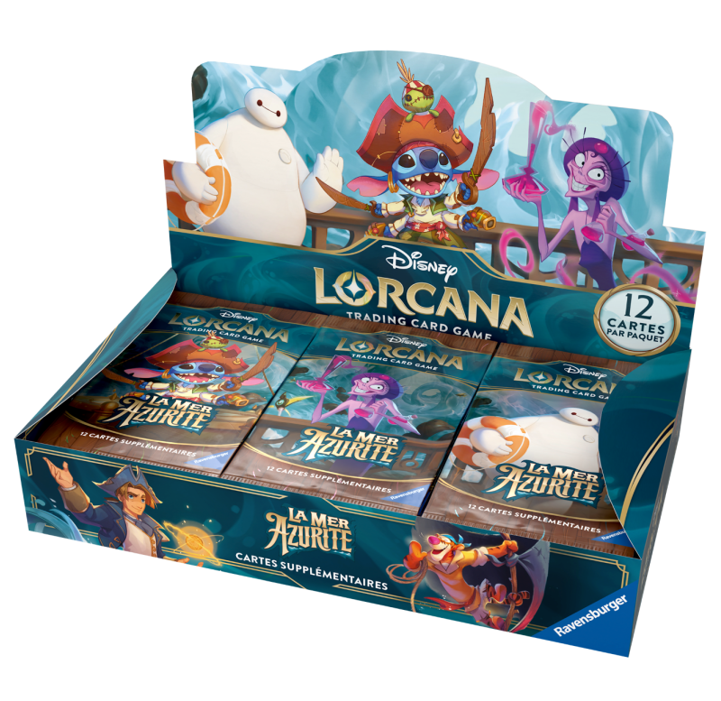 Disney : Lorcana TCG - Display - Français - La Mer Azurite Disney : Lorcana TCG - Display - Français - La Mer Azurite
