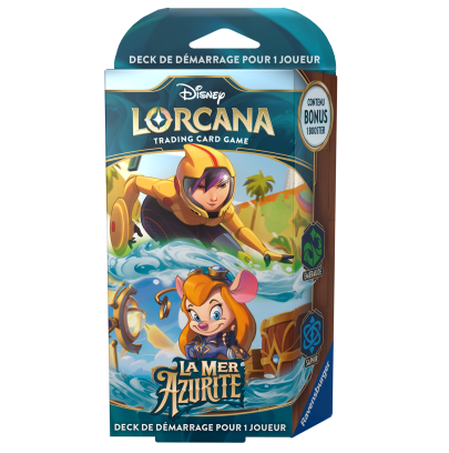 Disney : Lorcana TCG - Deck de démarrage Emeraude & Saphir - Français - La Mer Azurite