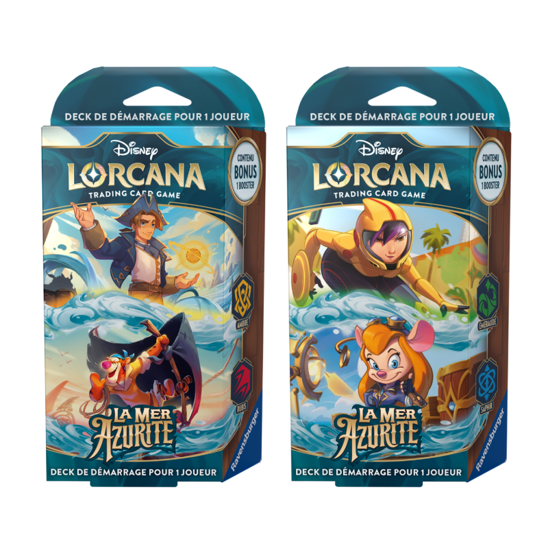 Disney : Lorcana TCG - Pack deck de démarrage - Français - La Mer Azurite Disney : Lorcana TCG - Pack deck de démarrage - Français - La Mer Azurite