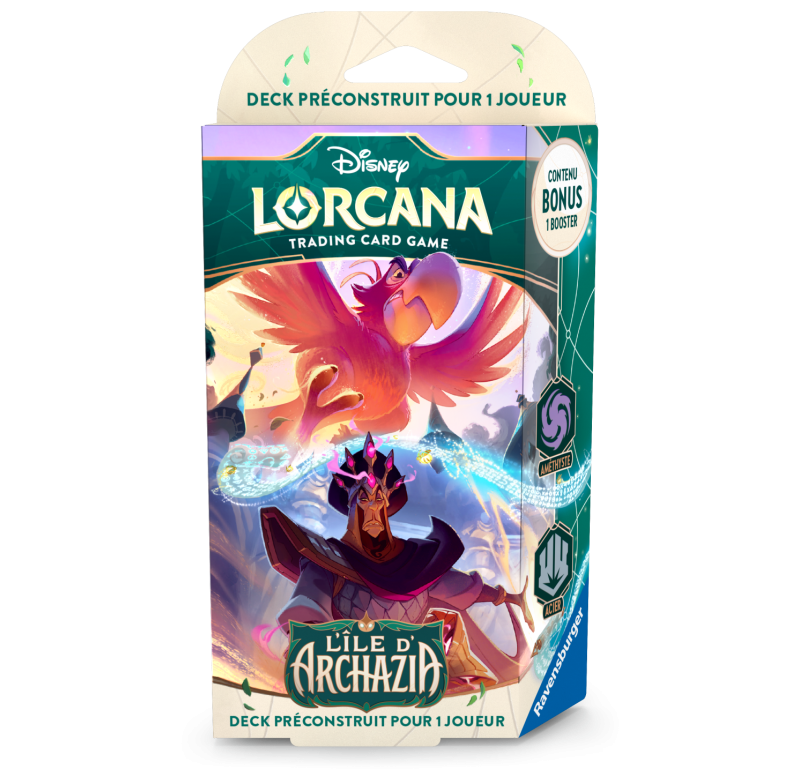 Disney : Lorcana TCG - Deck de démarrage Améthyste & Acier - Français - L'Ile d'Archazia Disney : Lorcana TCG - Deck de démarrage Améthyste & Acier - Français - L'Ile d'Archazia